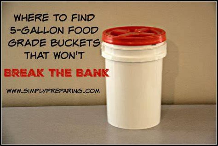 Are all 5 gallon buckets food grade