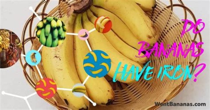 Are Bananas high in iron content