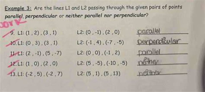 Are lines l1 and l2 perpendicular
