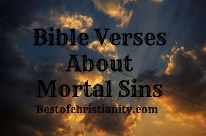 Are mortal sins in the Bible