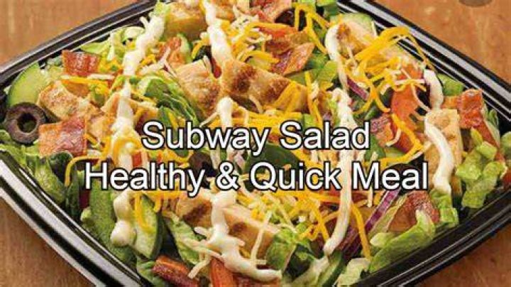 Are salads from subway healthy