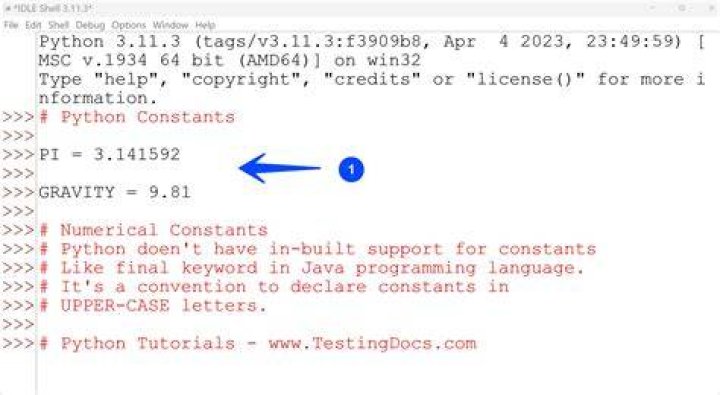 Are there constants in Python