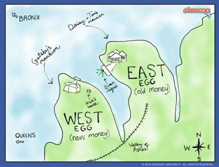 Are West Egg and East Egg real places