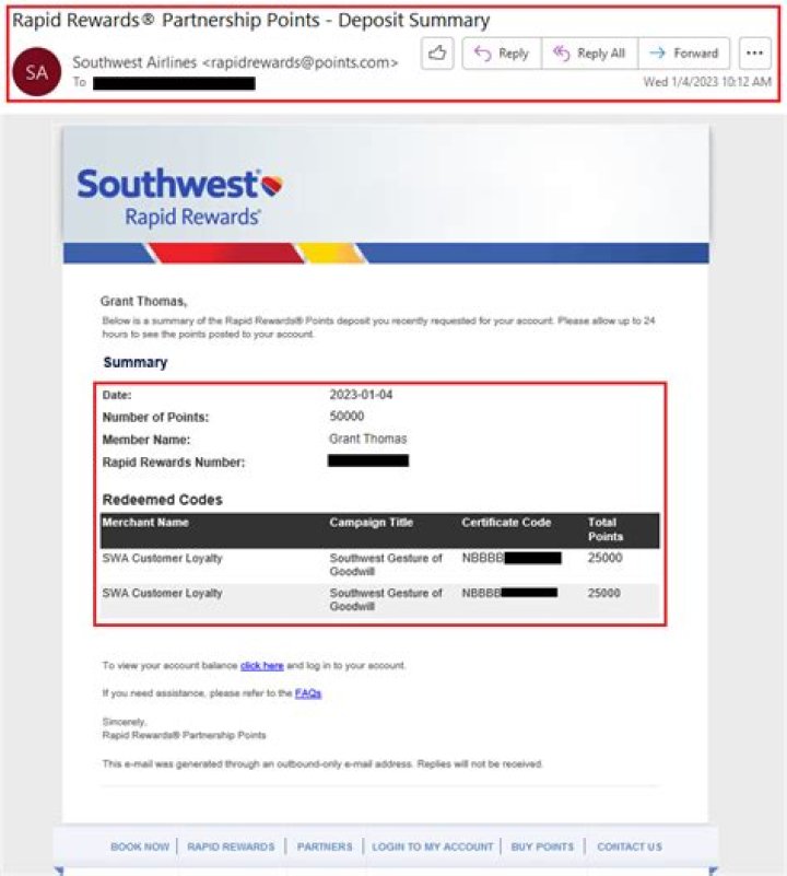 Can a child have a Rapid Rewards number