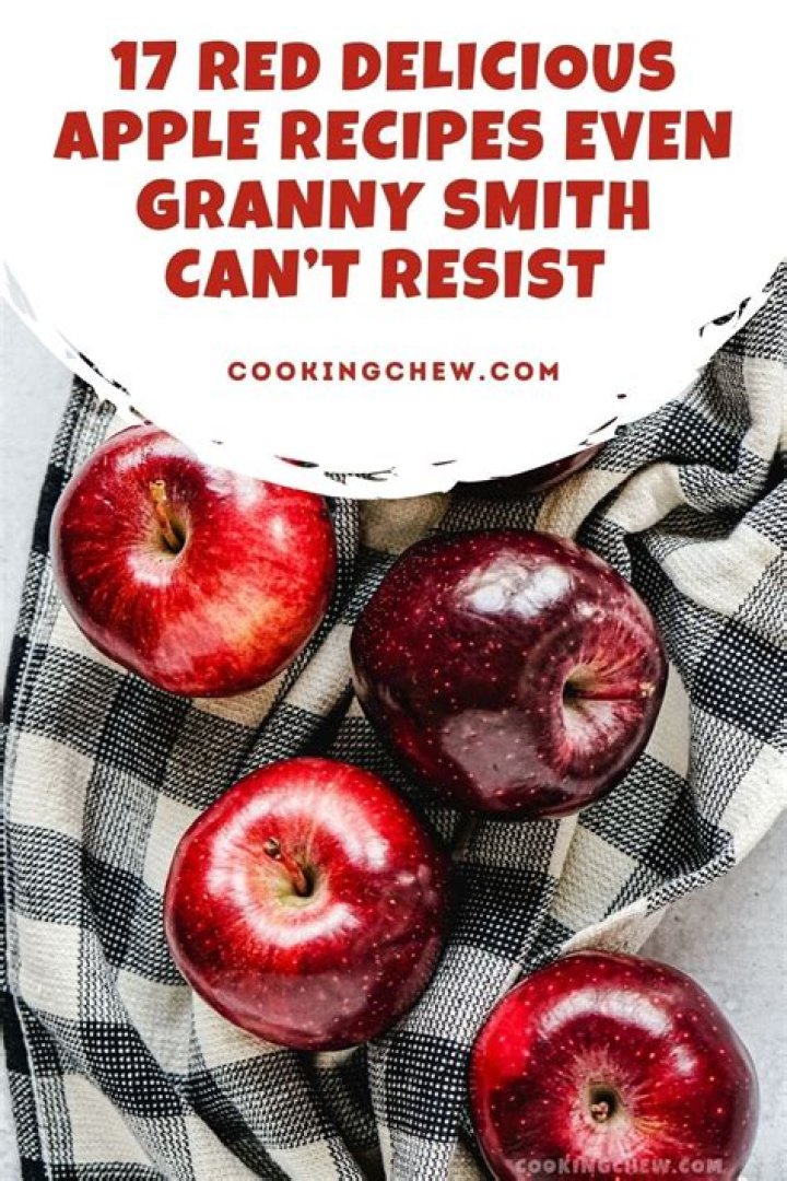 Can I cook with red delicious apples