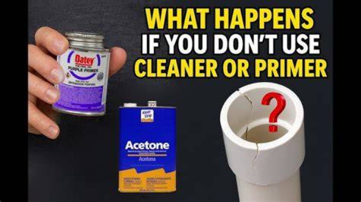 Can I use acetone as PVC primer