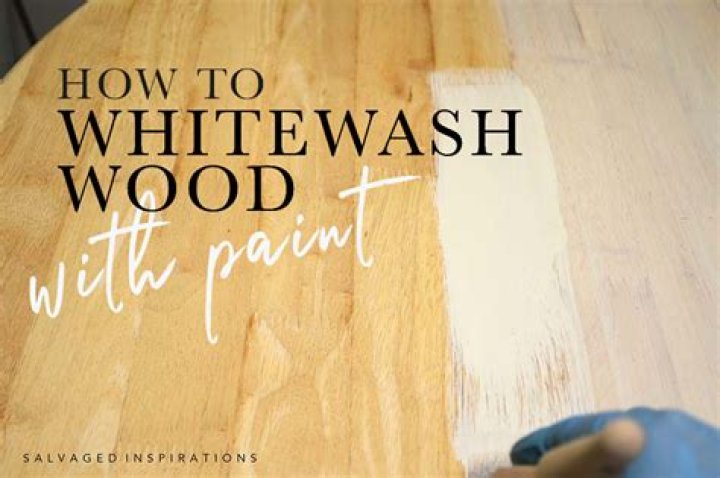Can I use acrylic paint to whitewash wood