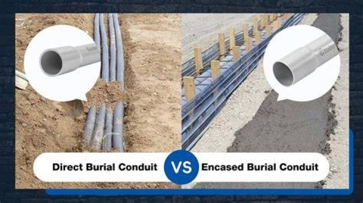 Can PVC conduit be encased in concrete
