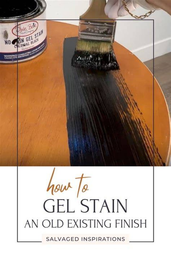 Can u use gel stain over paint