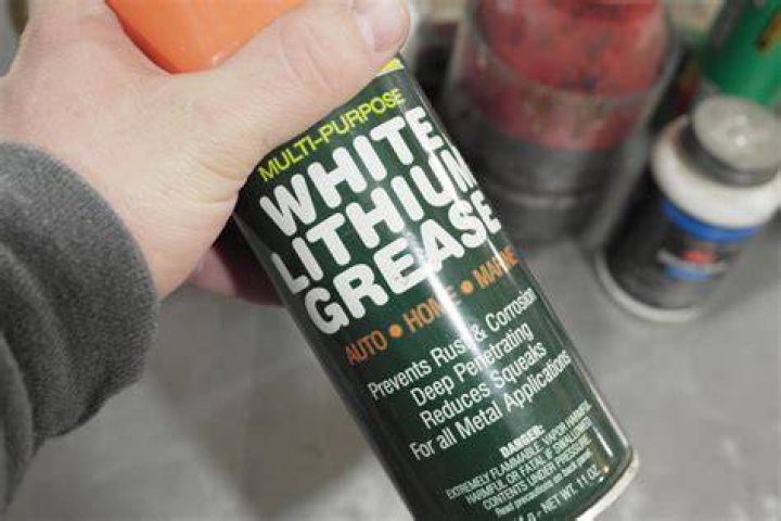 Can white lithium grease be used on plastic