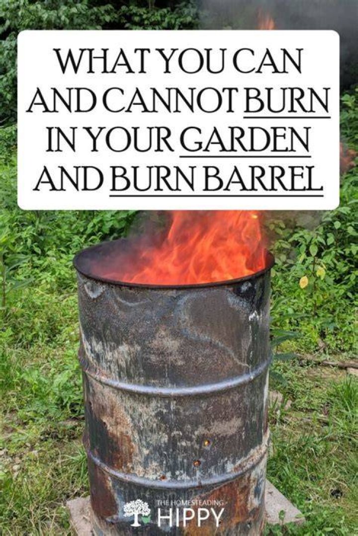 Can you burn in a barrel during a burn ban