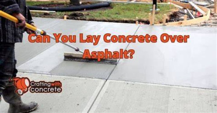 Can you cement over asphalt