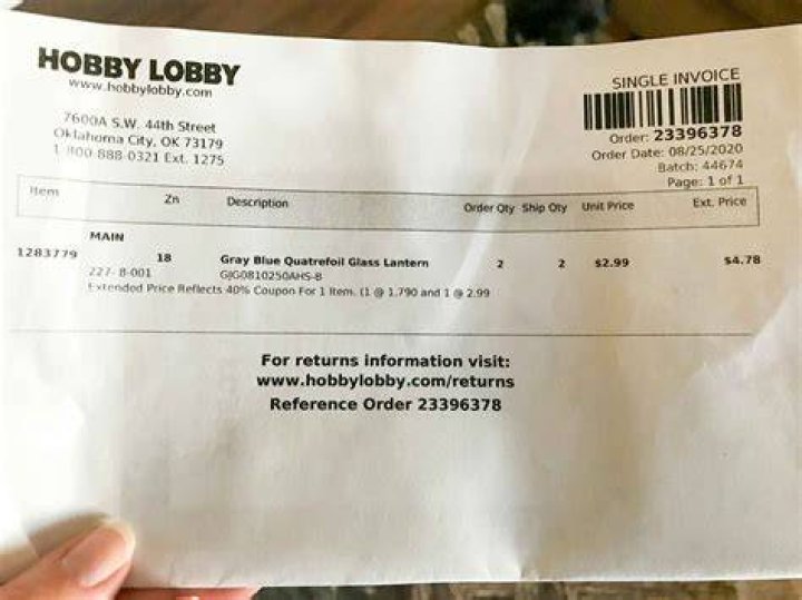 Can you exchange at Hobby Lobby without a receipt