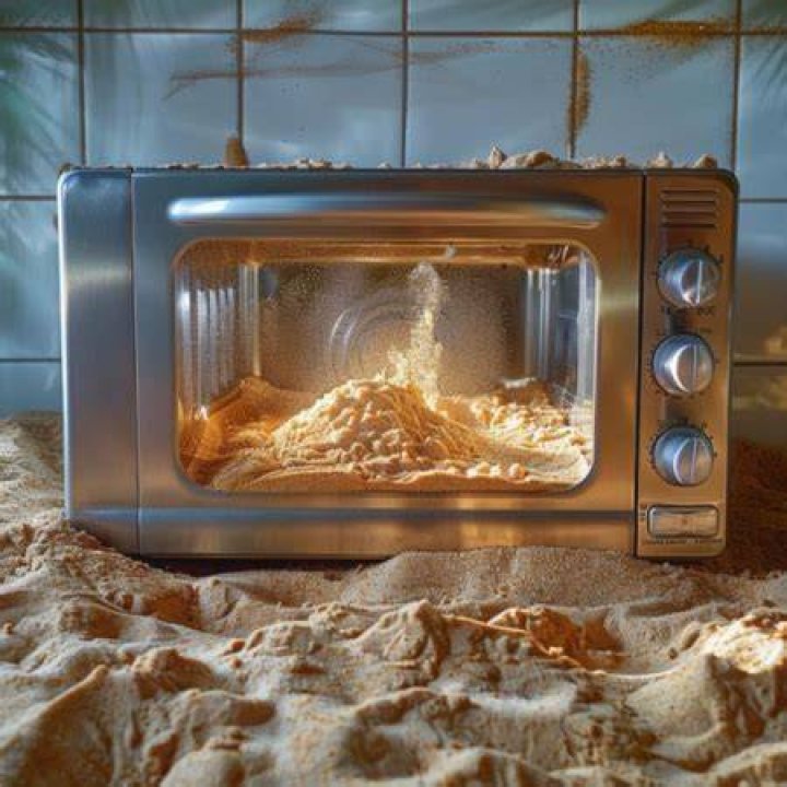 Can you microwave sand to dry it