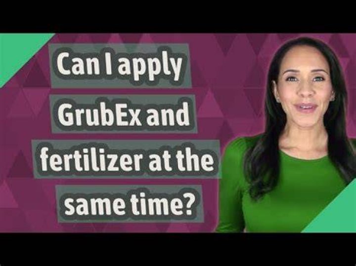 Can you mix GrubEx down with fertilizer