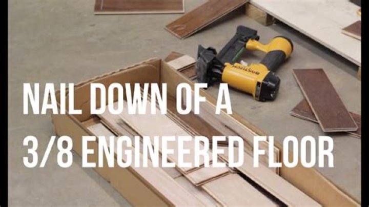 Can you nail down Pergo flooring