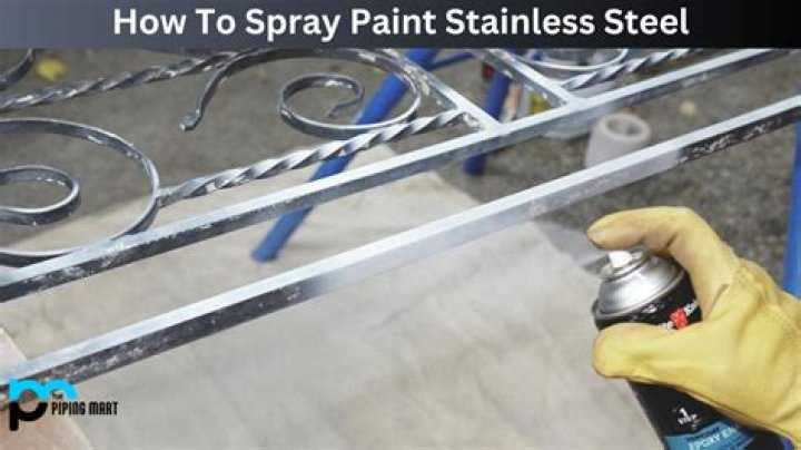 Can you paint stainless steel black