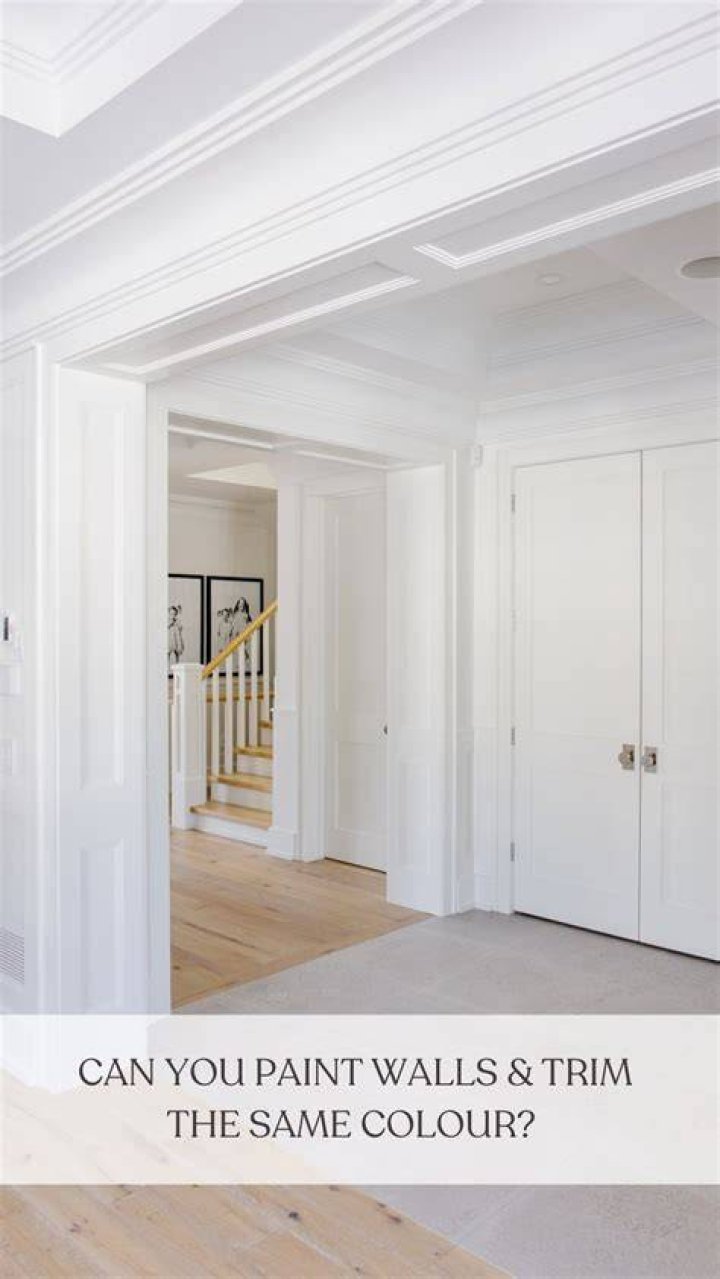 Can you paint walls and trim the same color