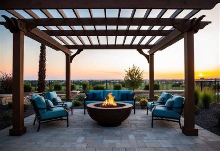 Can you put a fire table under a pergola
