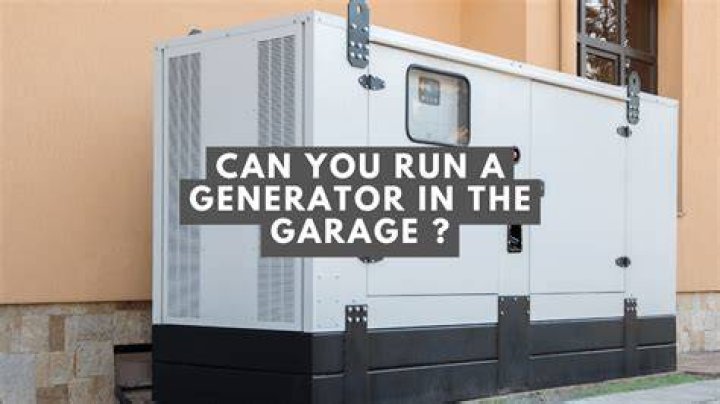 Can you run a generator inside