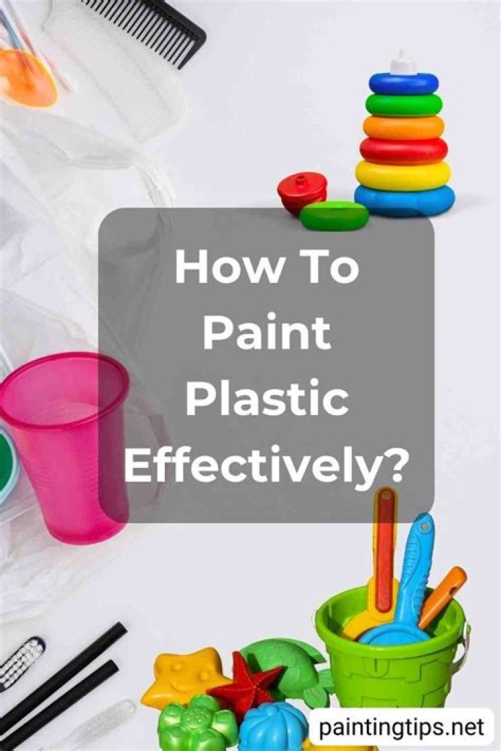 Can you spray paint plastic toys