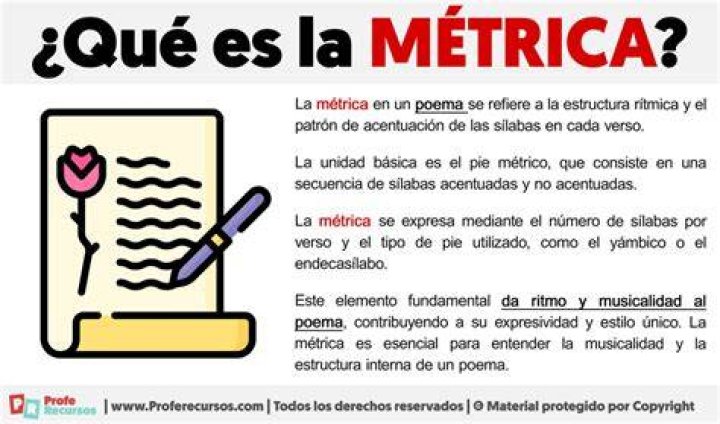 ¿Cuál es la métrica de un poema