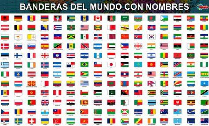 ¿Cuántas banderas de países hay
