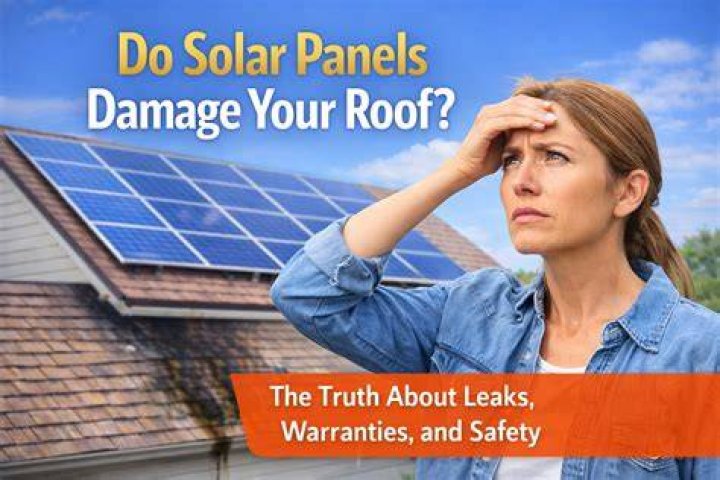 Do solar panels harm your roof