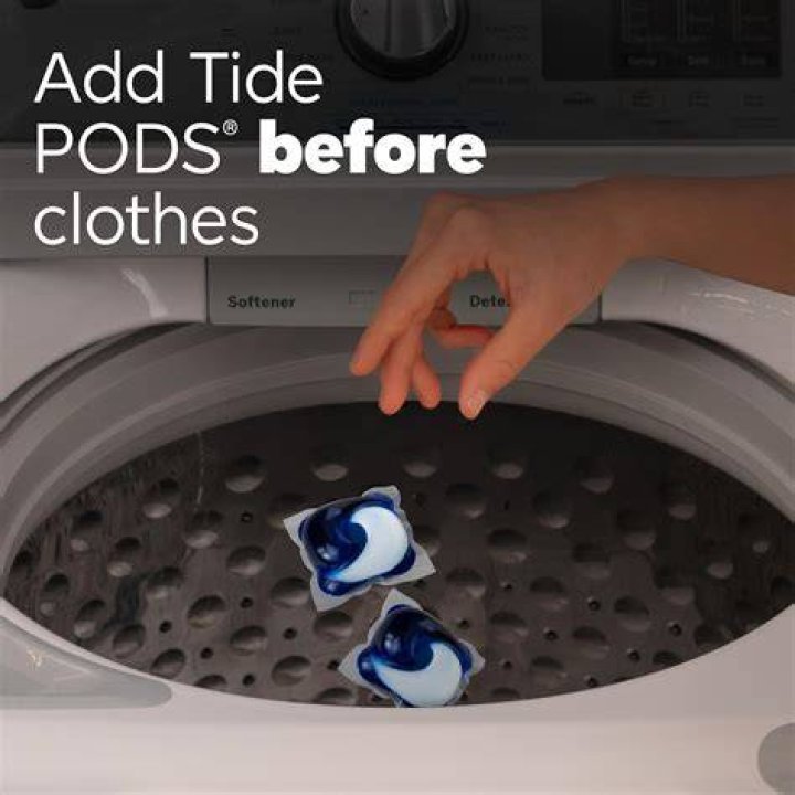 Do you put Tide Pods in before or after clothes