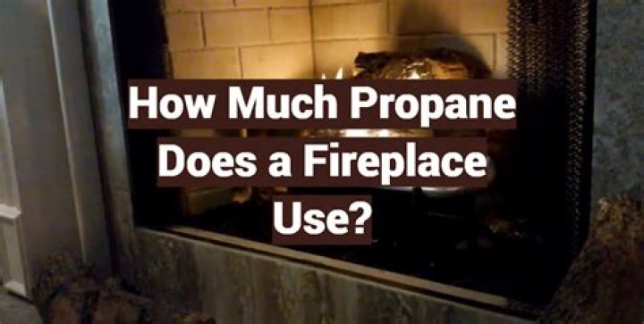 Does a propane fireplace use a lot of propane