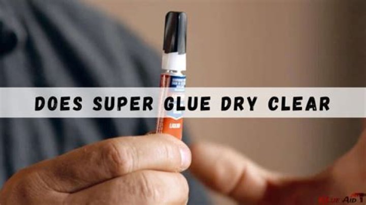 Does glue gun glue dry clear