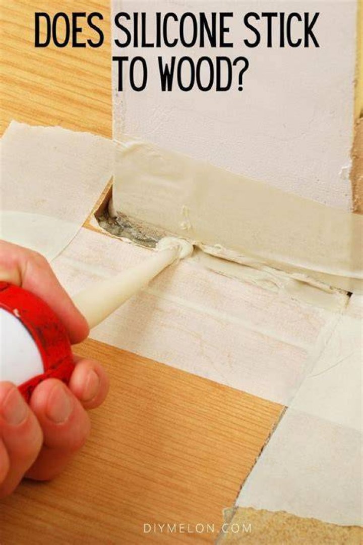 Does silicone stick to wet wood