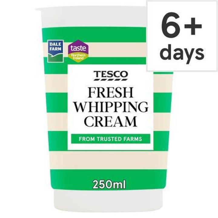 Does Tesco sell whipping cream