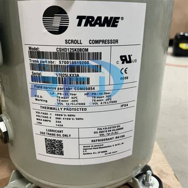 Does Trane use scroll compressors