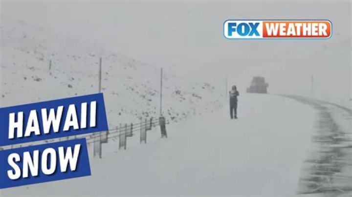 Has there ever been snow in Hawaii