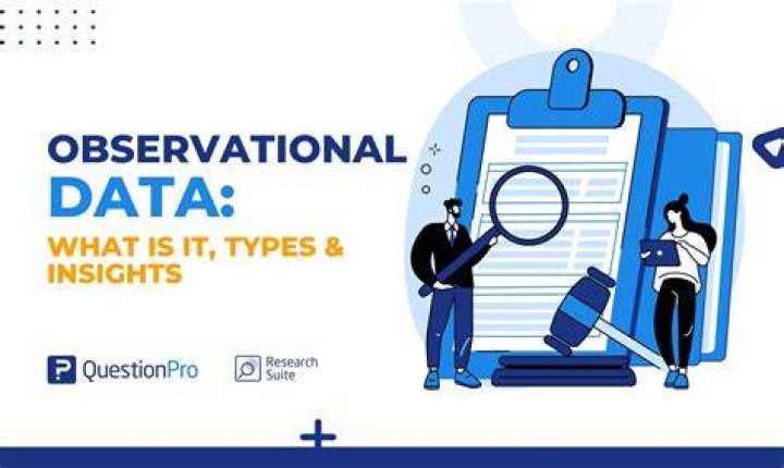 How are observation and data related