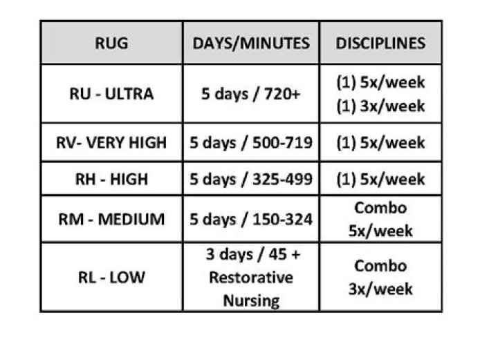 How are rug levels determined