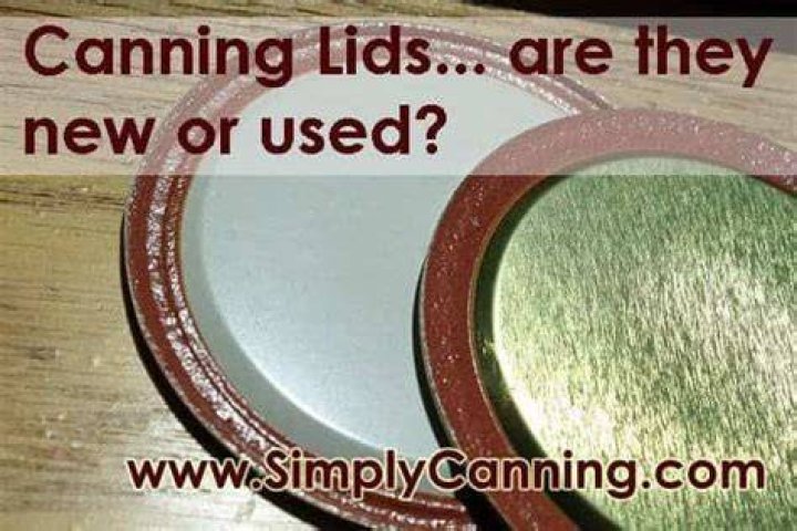 How can I tell if a canning lid has been used