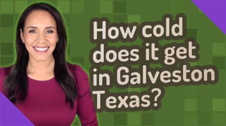 How cold does it get in Galveston Texas