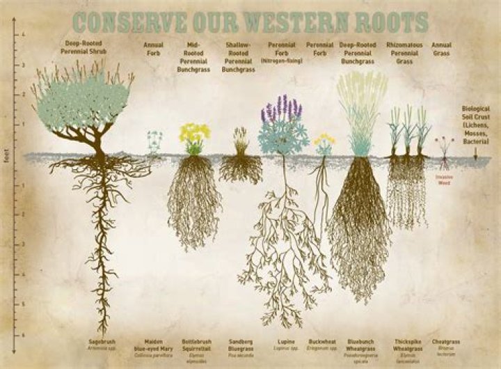 How deep do bush roots grow
