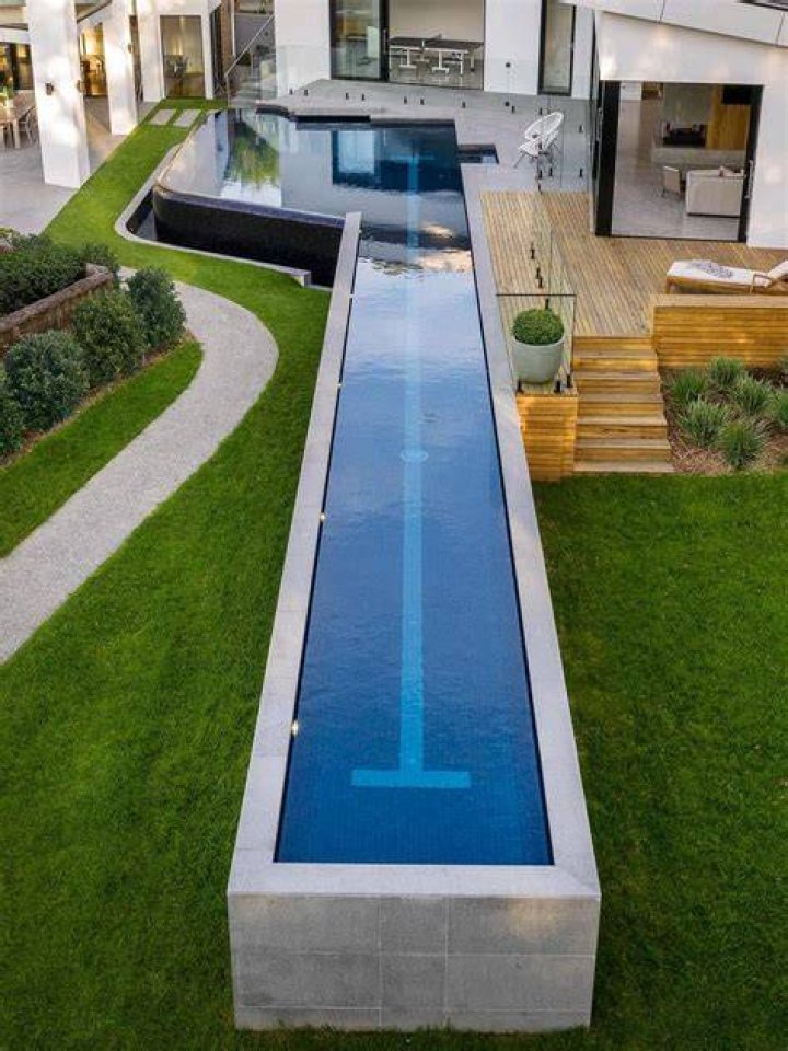 How deep is a typical lap pool
