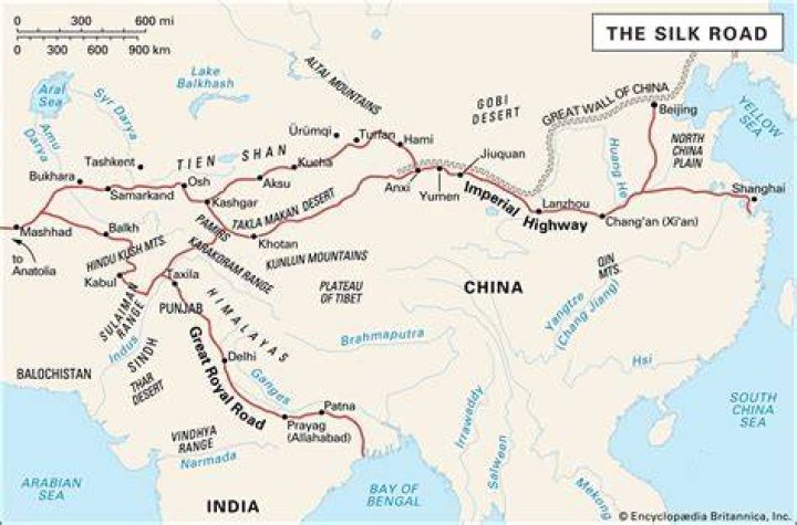 How did they travel along the Silk Road