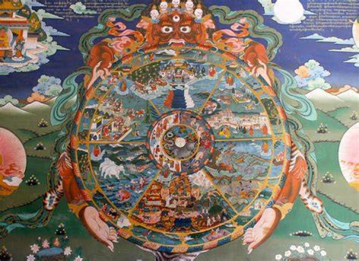 How do Buddhist believe the world was created