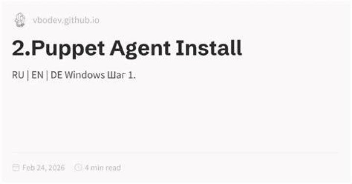 How do I install puppet agent on Windows