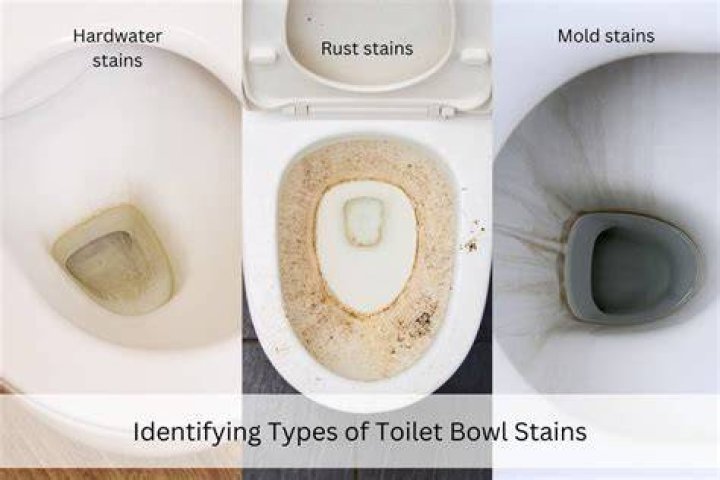 How do I remove hard water stains from toilet bowl