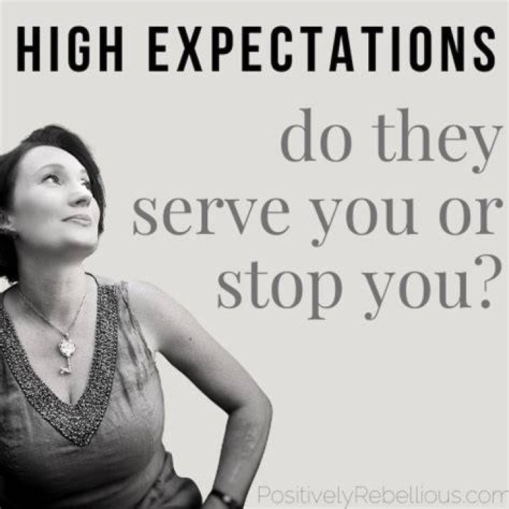 How do I stop having high expectations