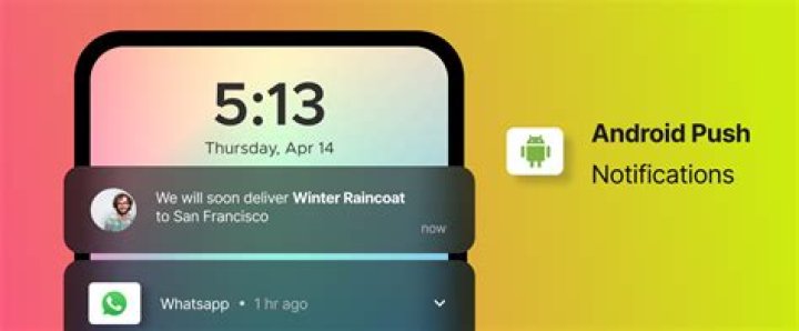 How do push notifications work on Android