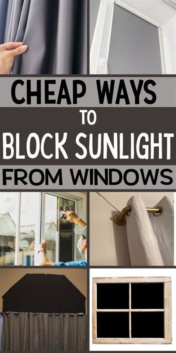 How do you block out the sun