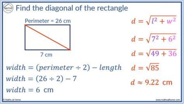 How do you calculate the diagonal of a deck