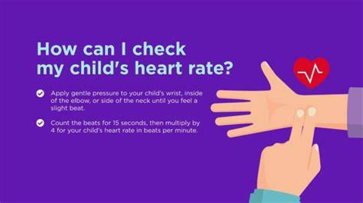 How do you check a childs heart rate